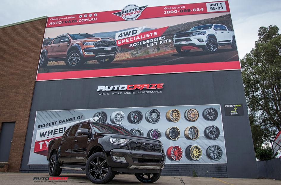 FORD RANGER KM700 SATIN BLACK MILLED